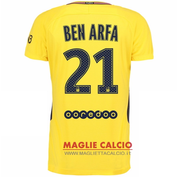 nuova maglietta paris saint germain 2017-2018 ben arfa 21 seconda